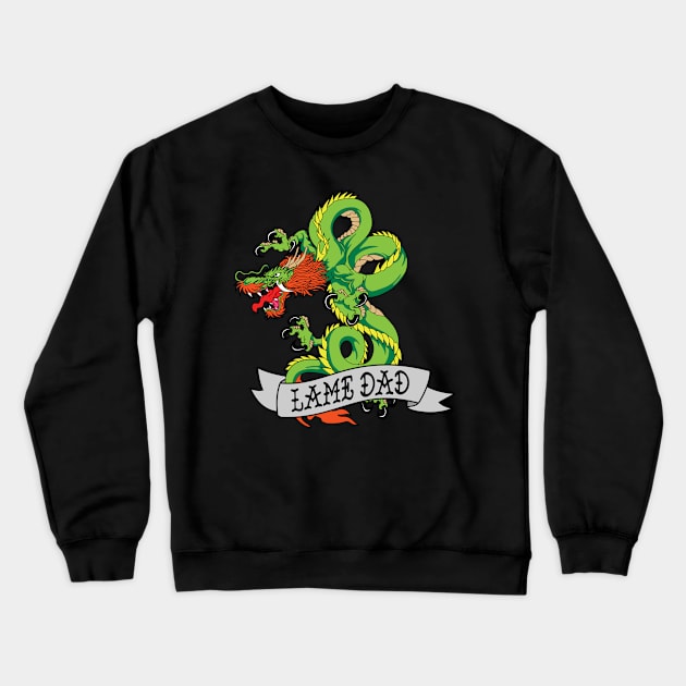 New School Dragon Crewneck Sweatshirt by Vault Emporium